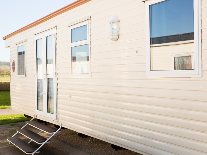 ABI Discovery external side view french doors caravanlet.co.uk